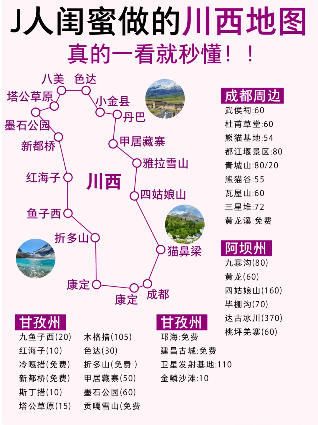川西旅游‼️有个会做攻略的J人闺蜜太幸福了