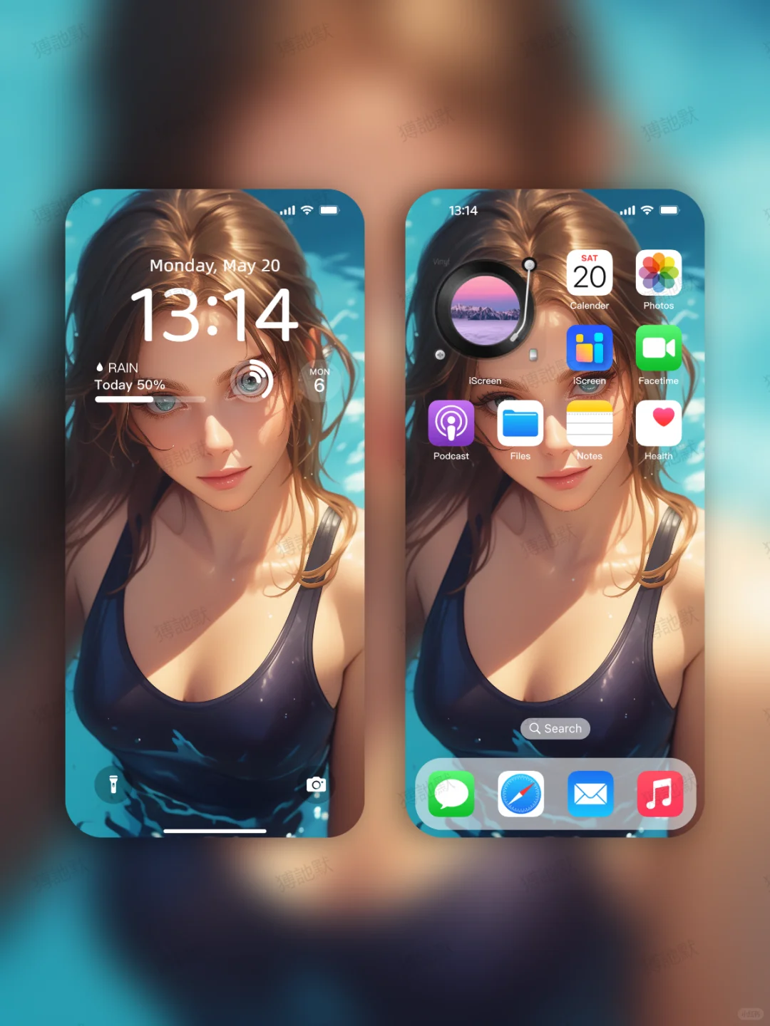 👙夏日泳池美女壁纸🌊