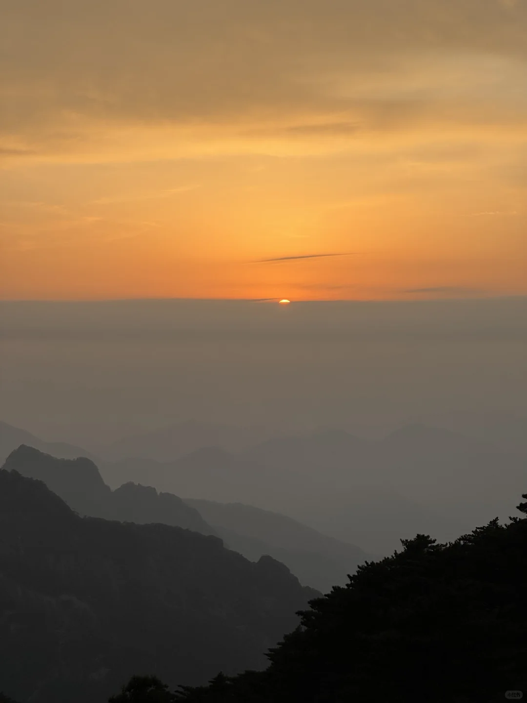 徐霞客我下次还信你！黄山的落日初雪和星星