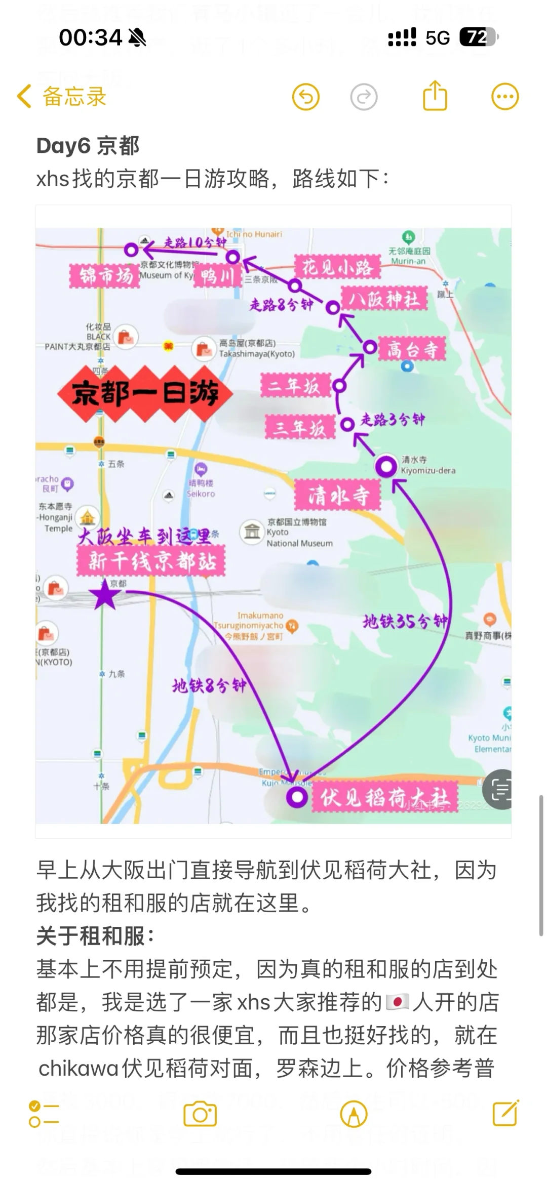 关西大阪七天六晚旅游攻略