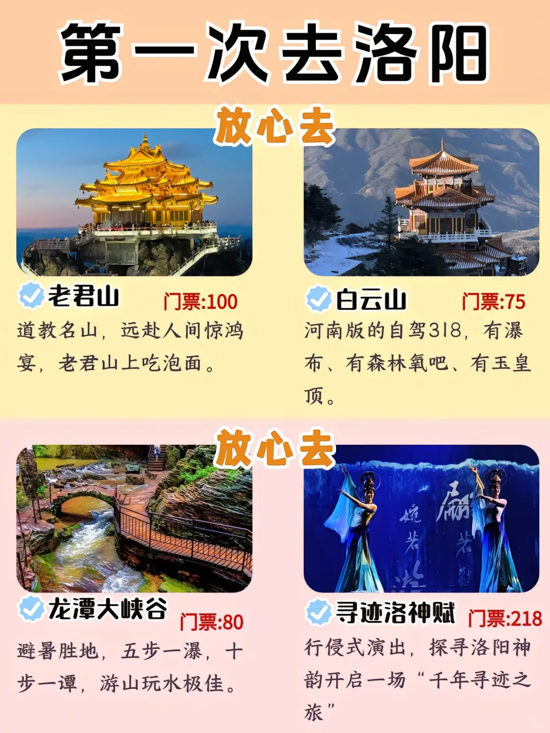 网红景区打卡第一次去洛阳旅游攻略来喽