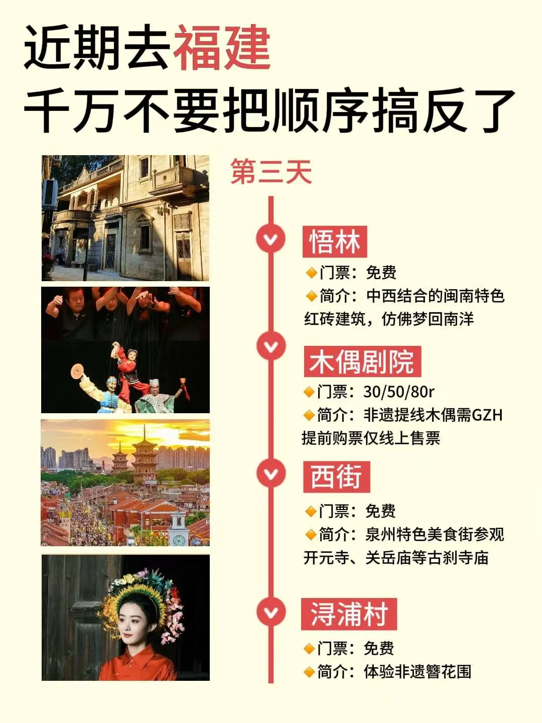 福建旅游攻略🔥五天四晚详细攻略！
