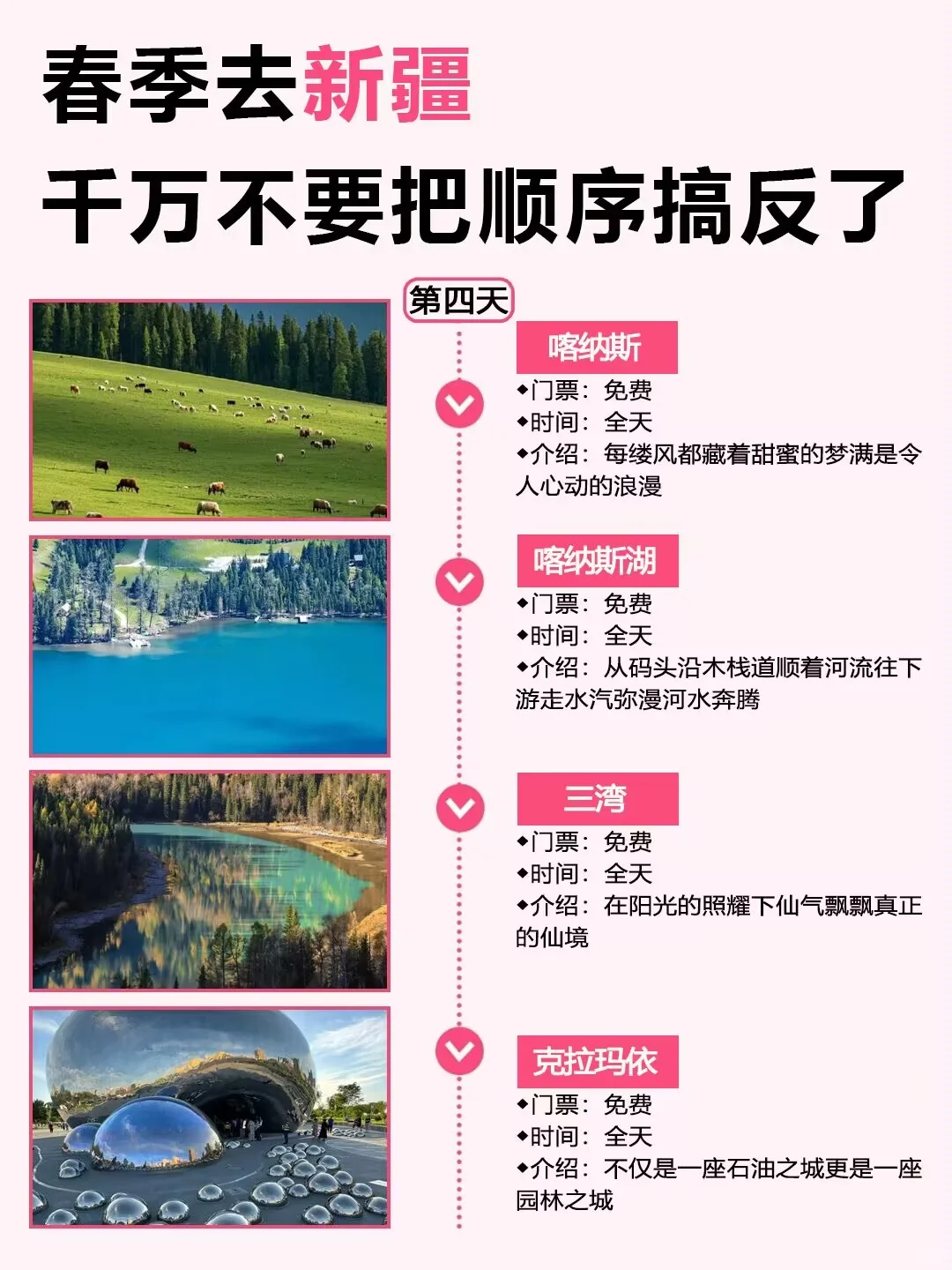 新疆旅游攻略，春季来新疆旅游宝子听劝！