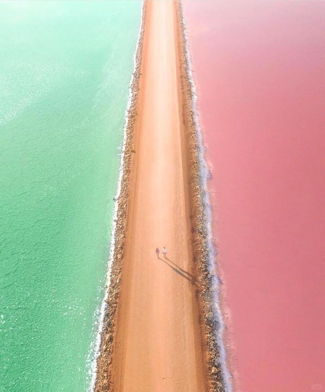 很少对景点感到震撼🇦🇺直到去了澳洲粉湖！