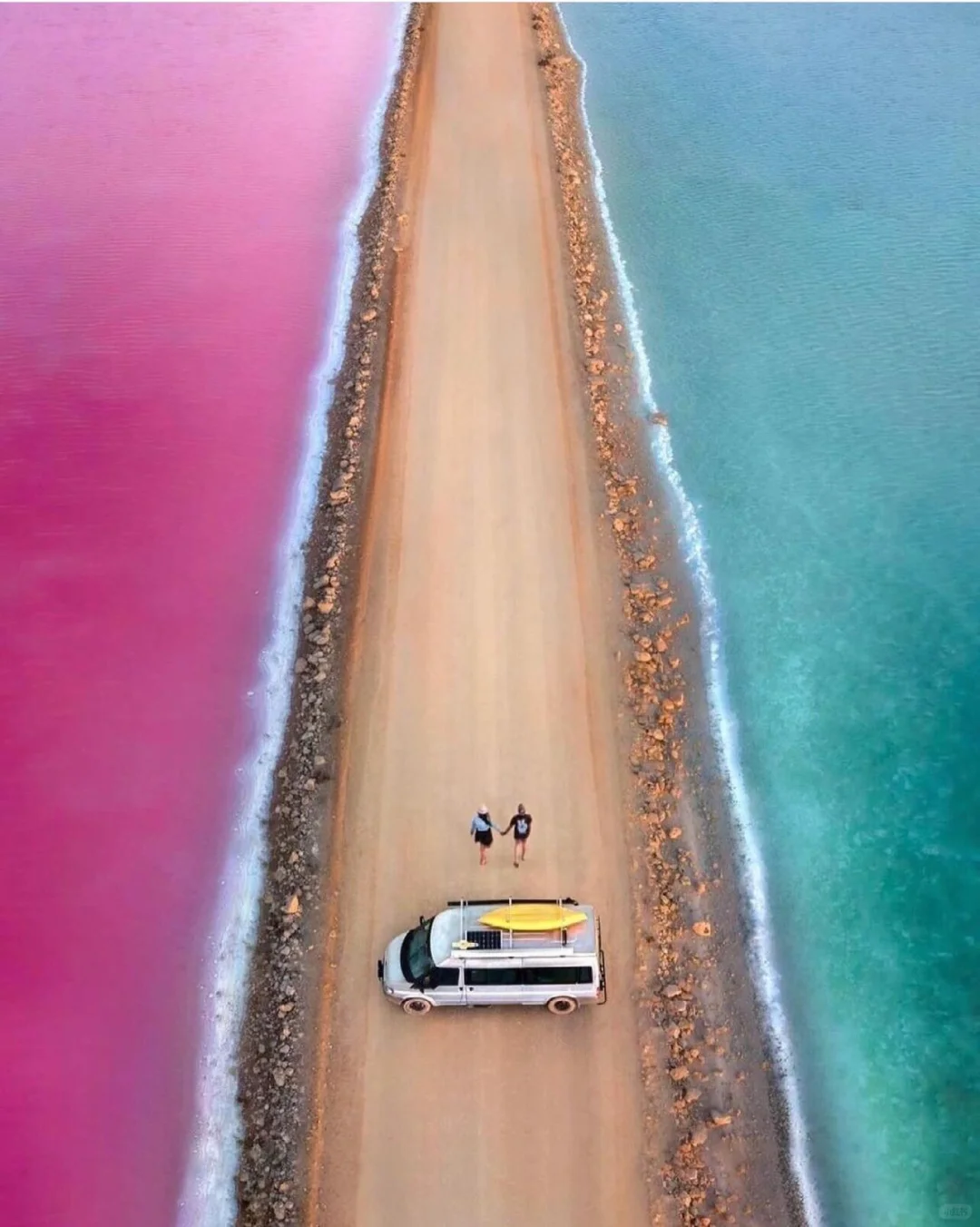 很少对景点感到震撼🇦🇺直到去了澳洲粉湖！