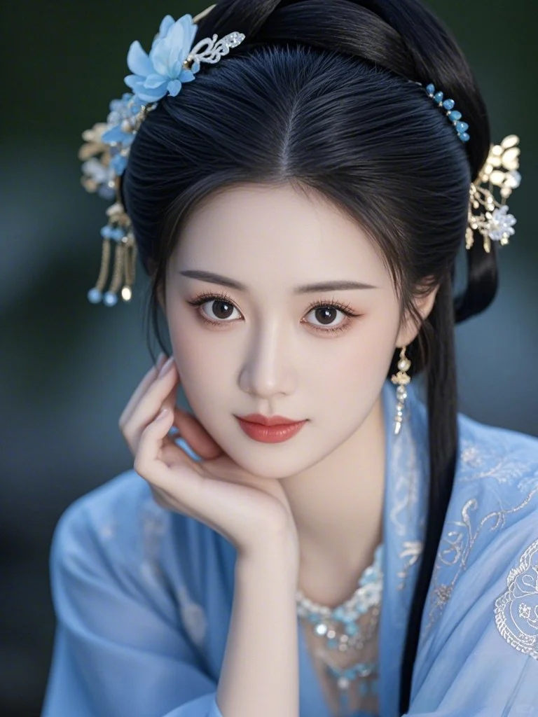 古风美人 蓝衣系列