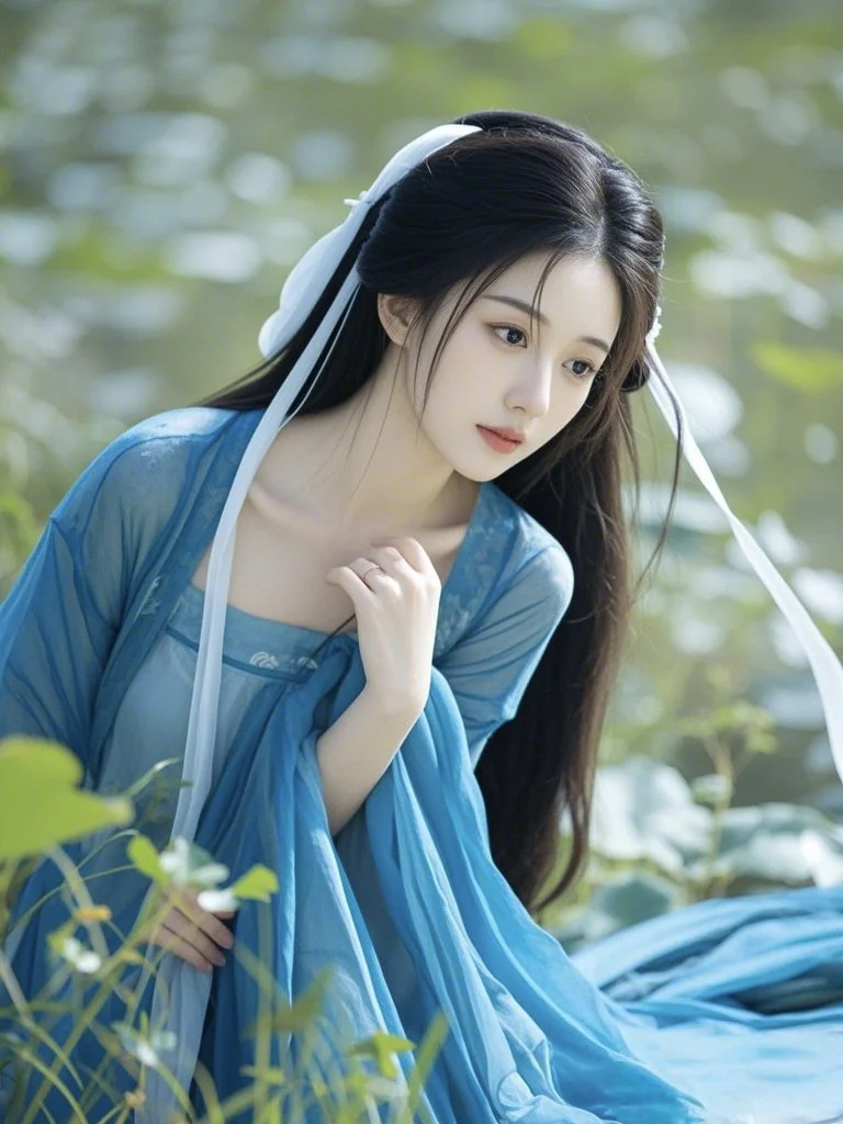 古风美人 蓝衣系列