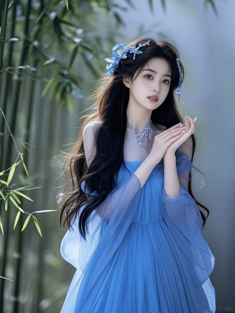 古风美人 蓝衣系列