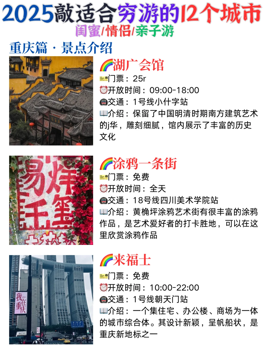 2025年版敲适合穷游的12大城市🔥必去