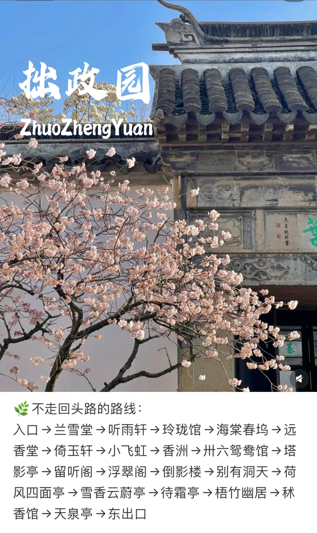 春日🌸苏州｜更适合女生游玩的2️⃣日路线