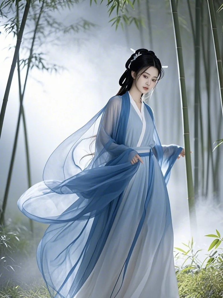 古风美人 蓝衣系列