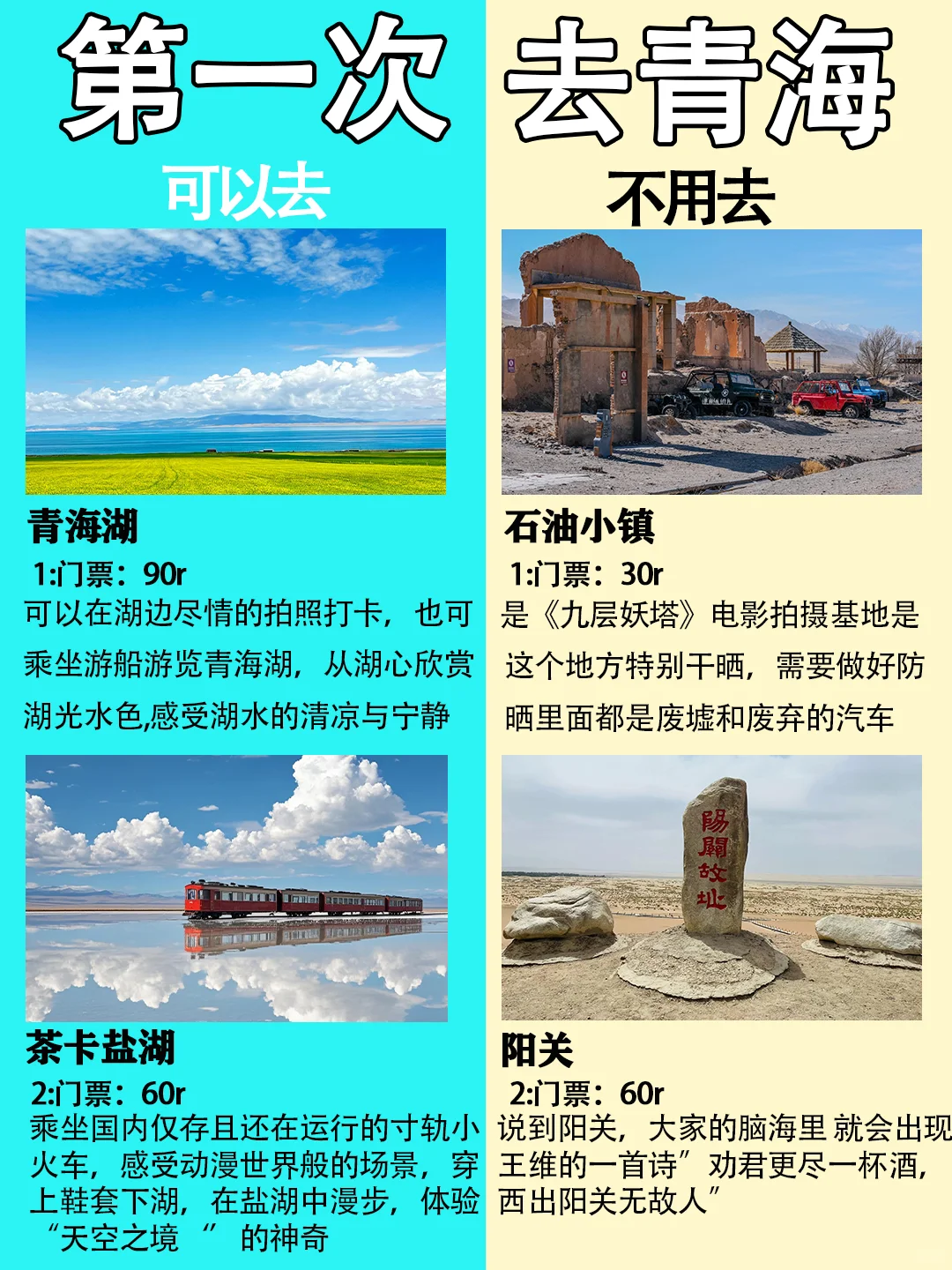 第一次去青海旅游的姐妹们👭要注意啦！