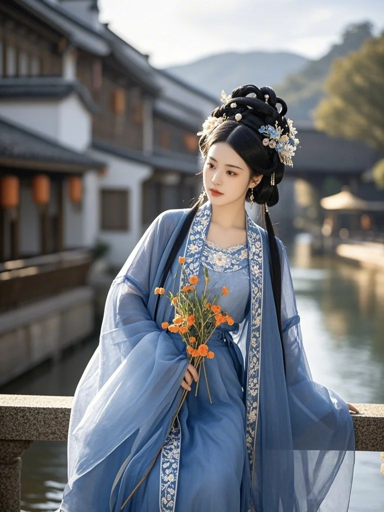 古风美人 蓝衣系列