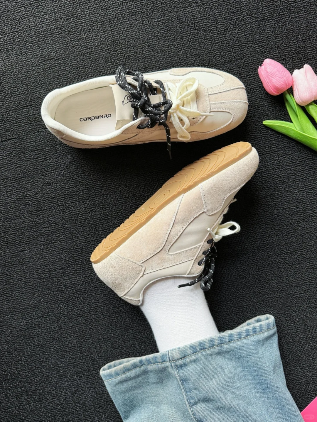 不想工作了！我想穿这双德训鞋去旅游