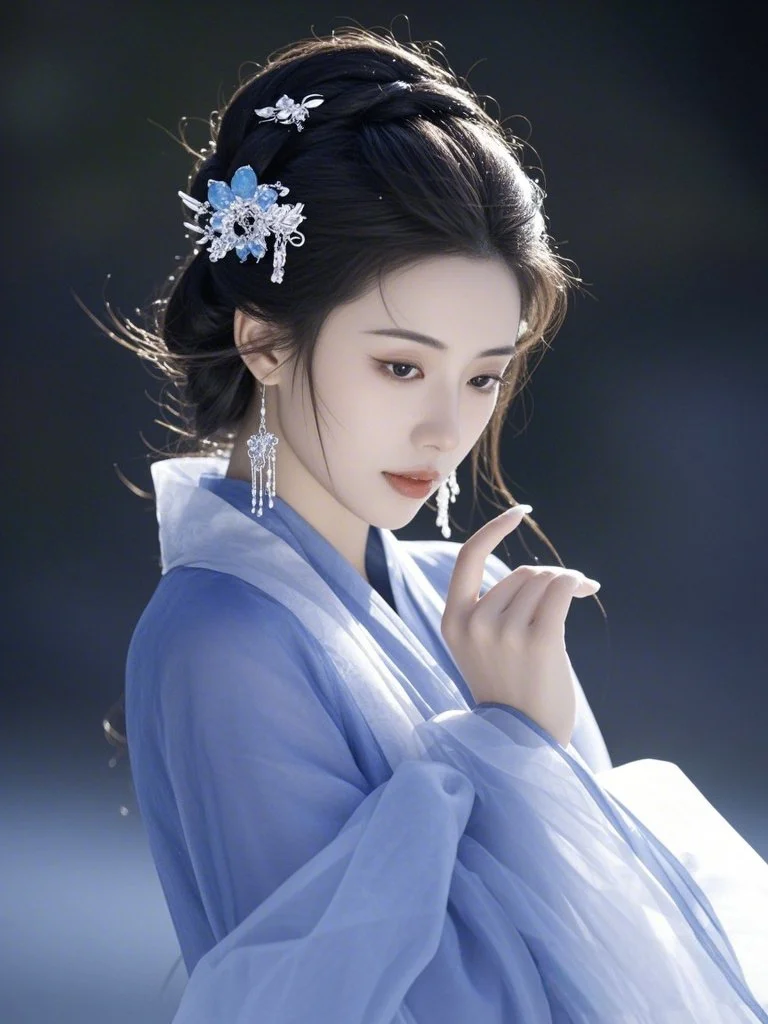 古风美人 蓝衣系列