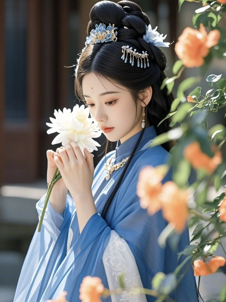 古风美人 蓝衣系列