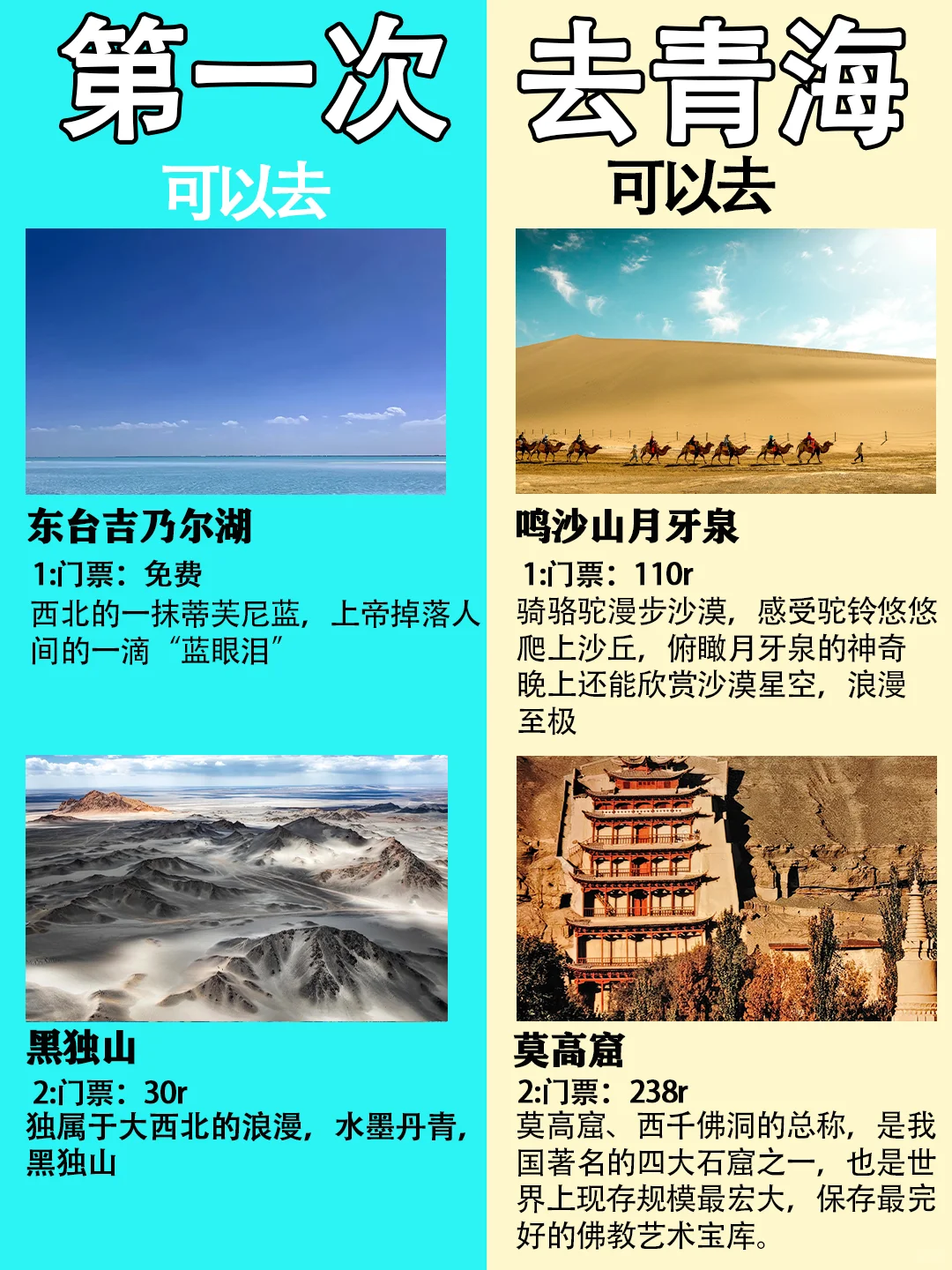 第一次去青海旅游的姐妹们👭要注意啦！