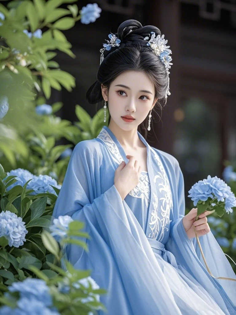 古风美人 蓝衣系列