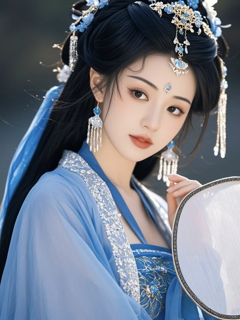 古风美人 蓝衣系列