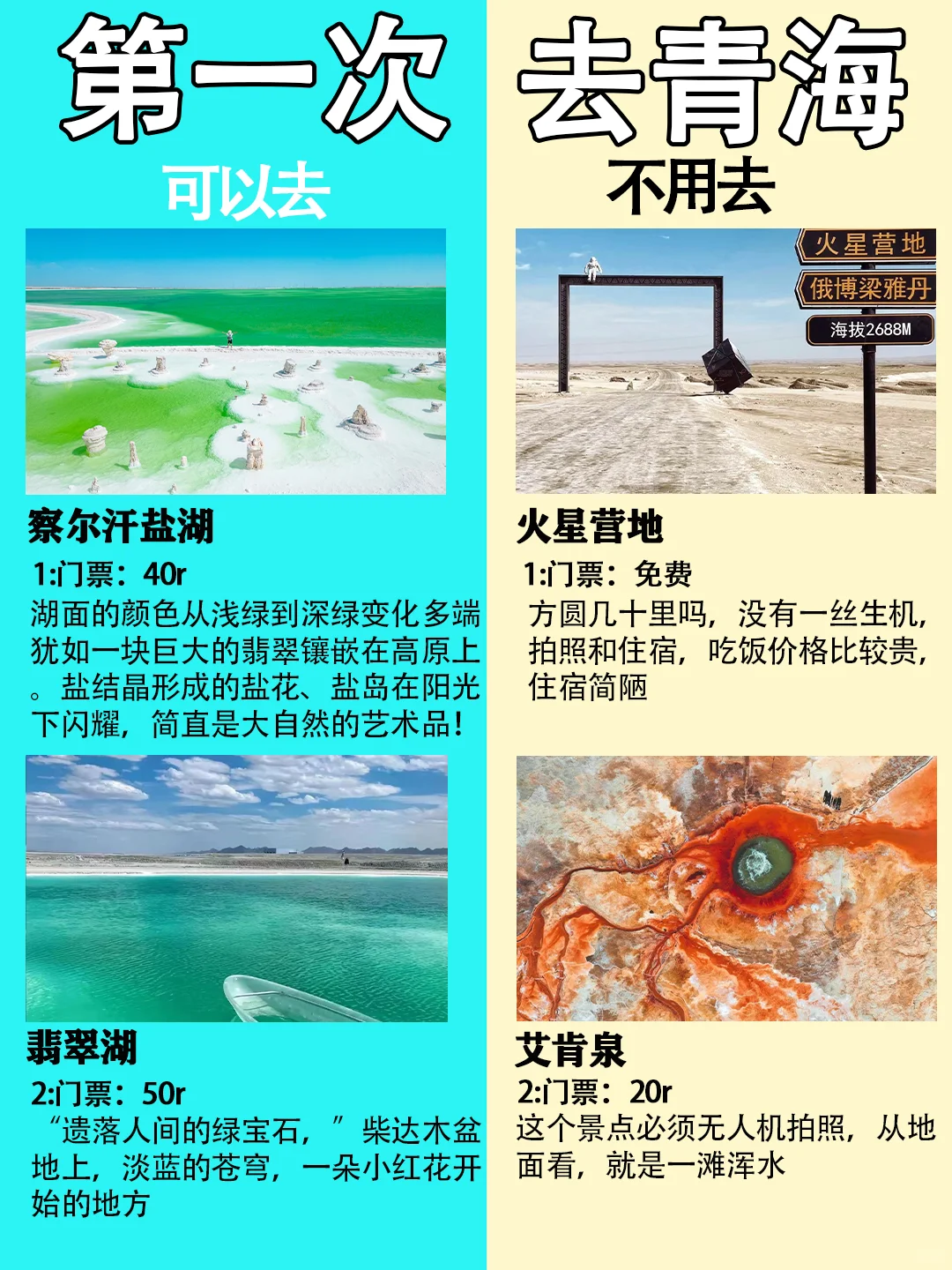 第一次去青海旅游的姐妹们👭要注意啦！