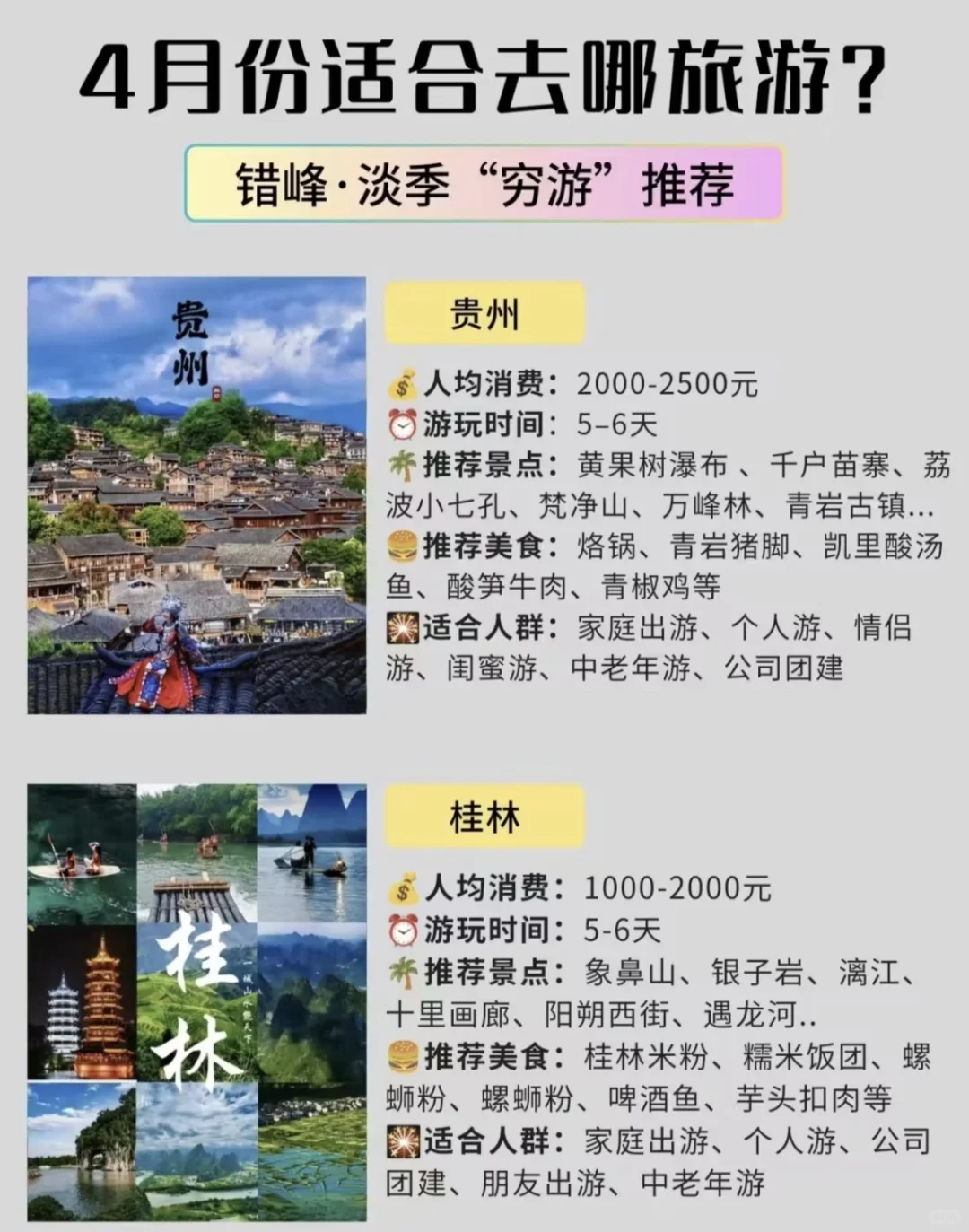 4月份适合去哪旅游十大穷游目的地推荐