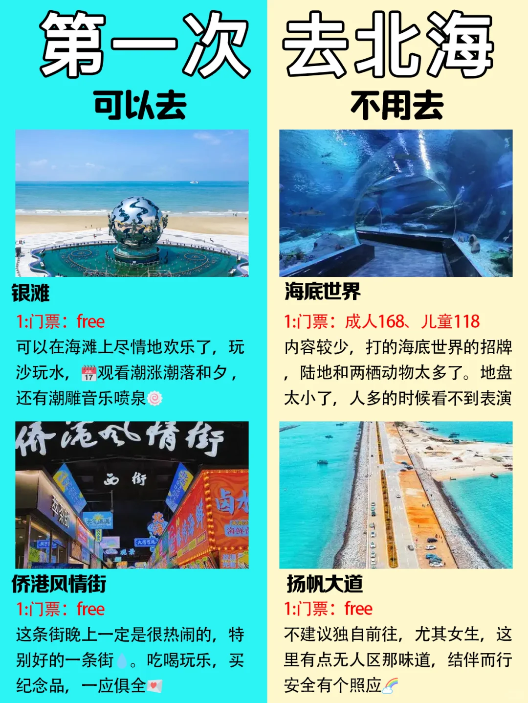 第一次去北海👧保姆级攻略❗️