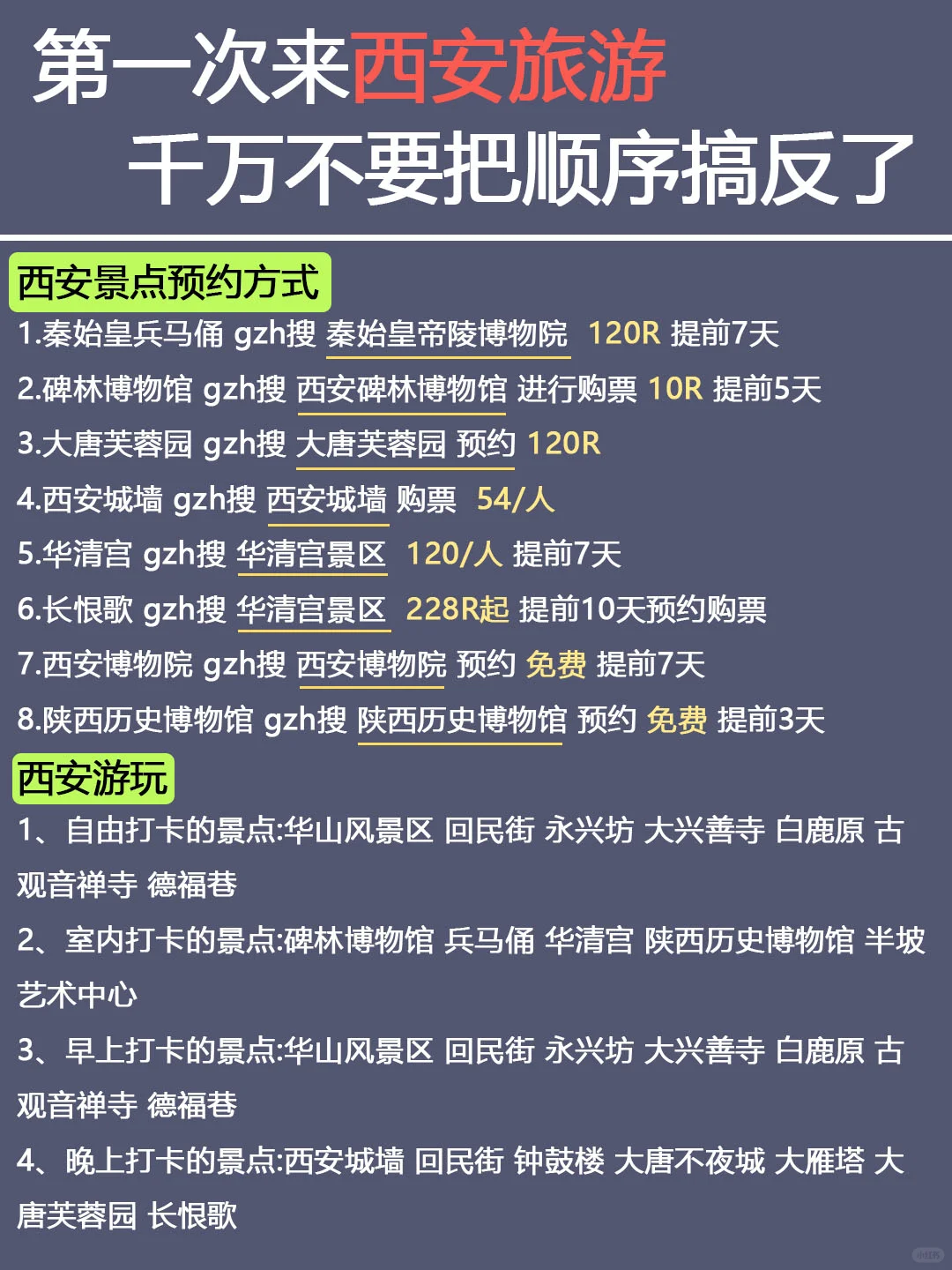 西安CityWalk路线｜4天3晚超全攻略✅