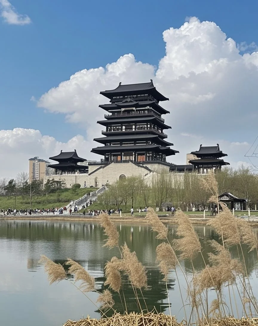 今天西流湖打卡游玩的人太多了，人山人海！