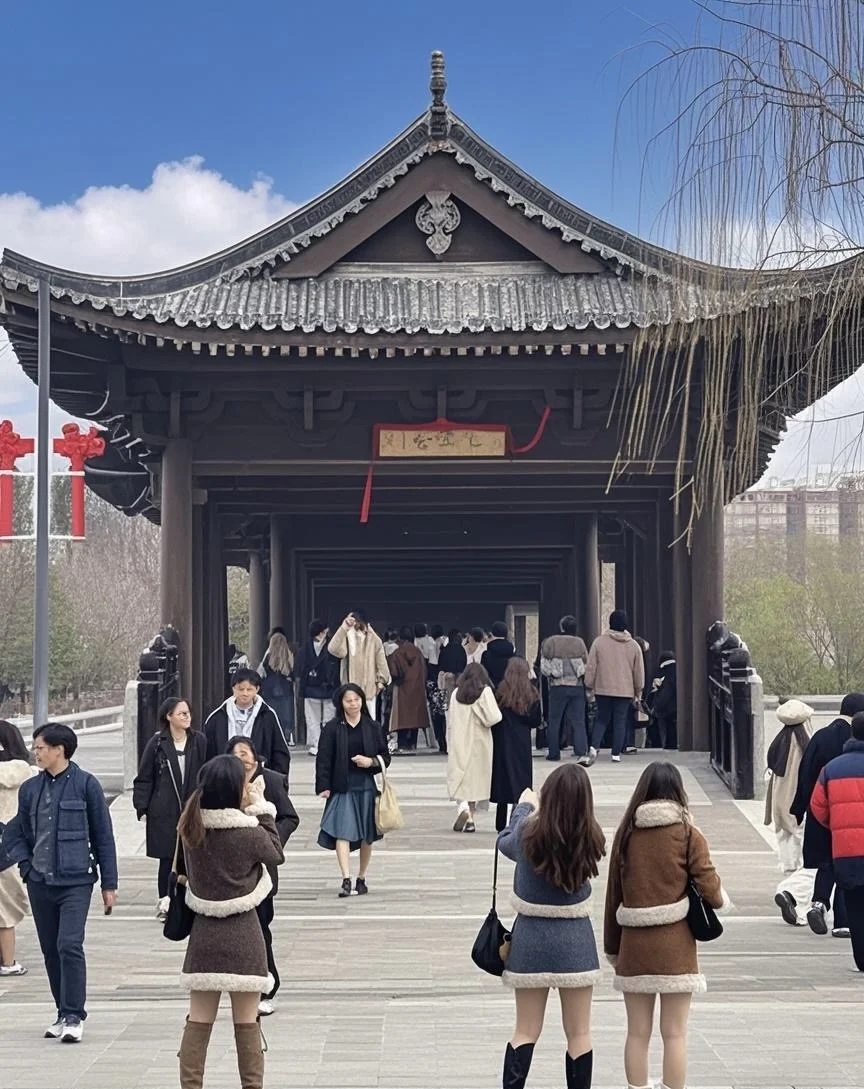 今天西流湖打卡游玩的人太多了，人山人海！