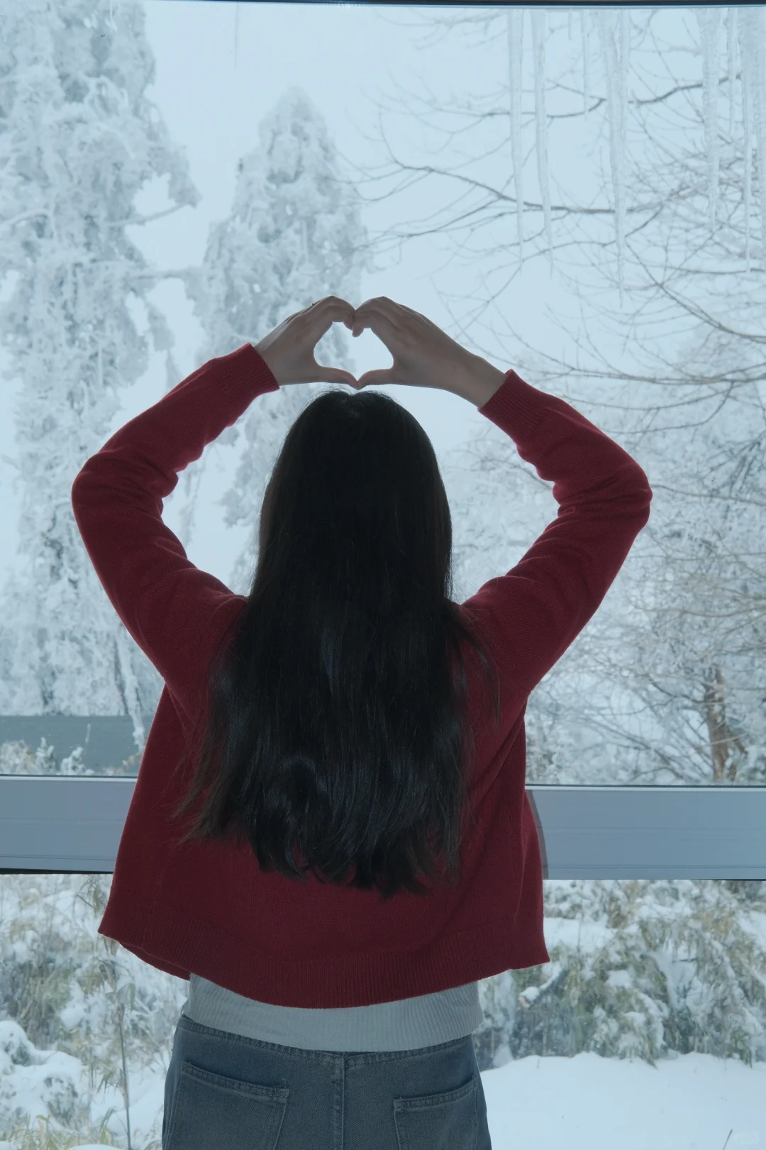 在王岗坪 遇见积雪雾凇～❄️