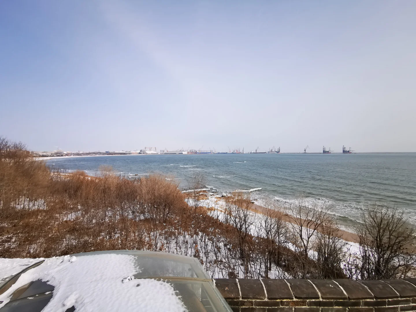 过年之老龙头观海