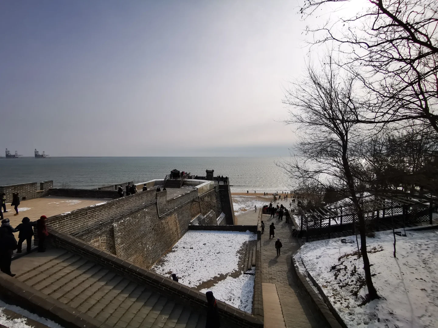 过年之老龙头观海