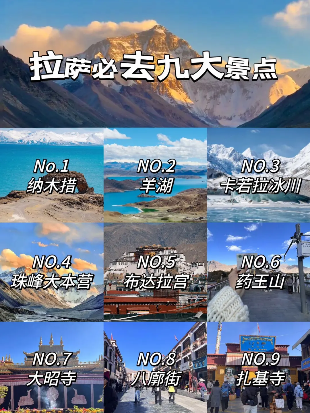 拉萨必去九大景点❗️❗️❗️旅游前必看❗️