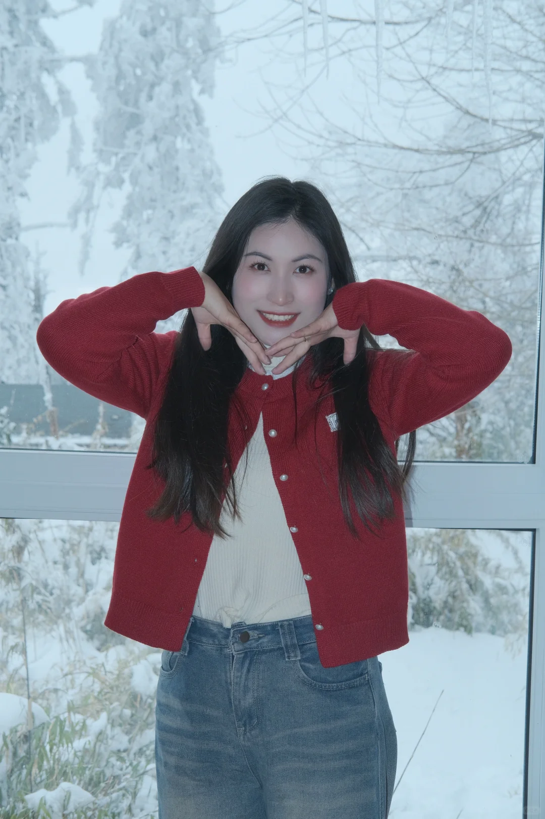 在王岗坪 遇见积雪雾凇～❄️