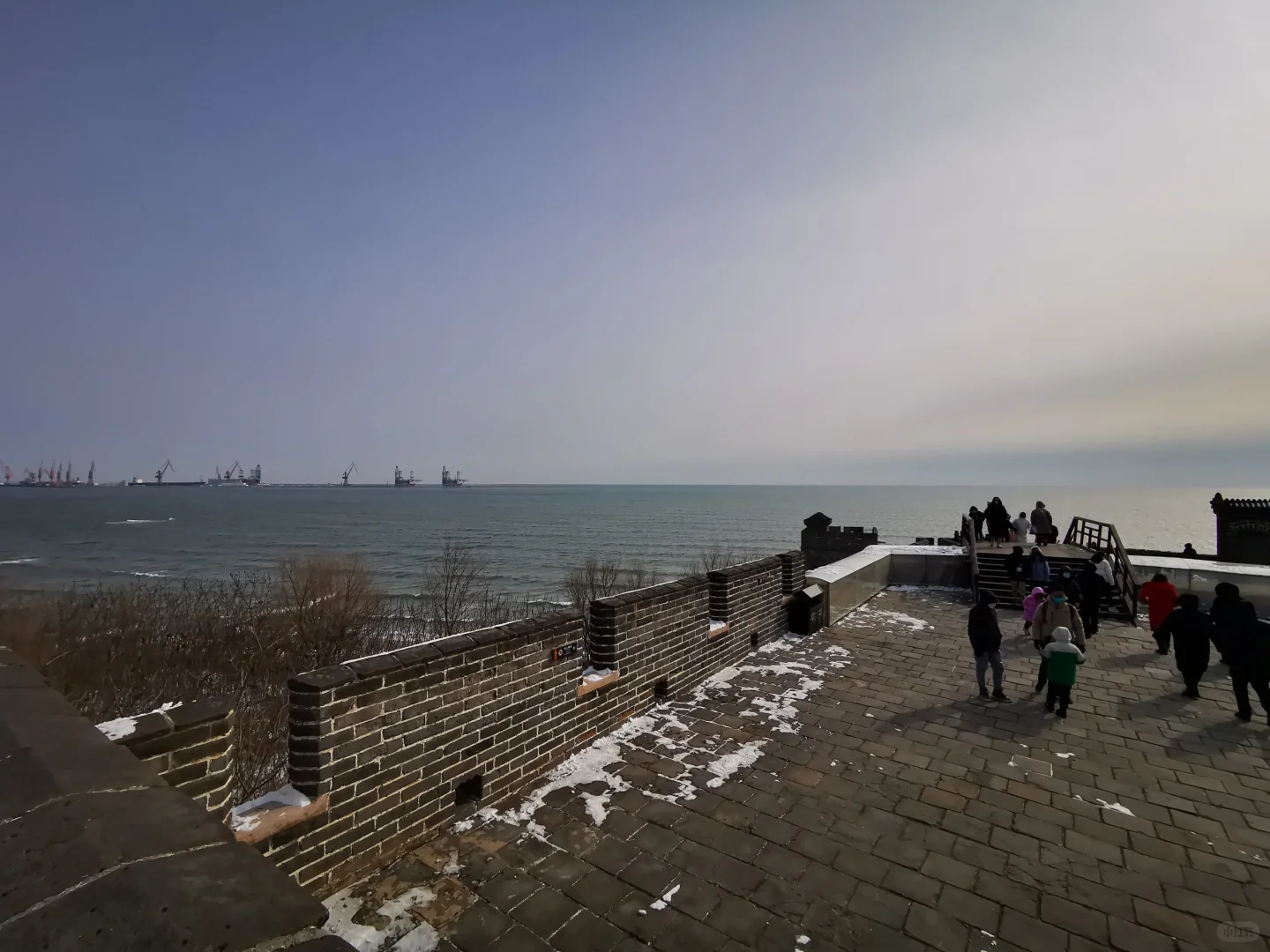 过年之老龙头观海