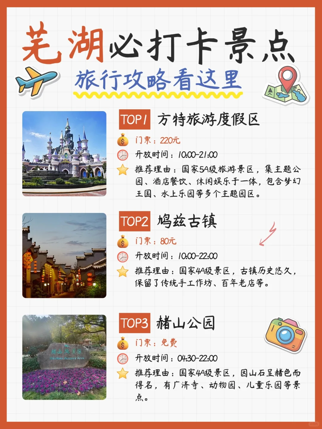 【芜湖】诗意江城，旅游攻略4图全知道！