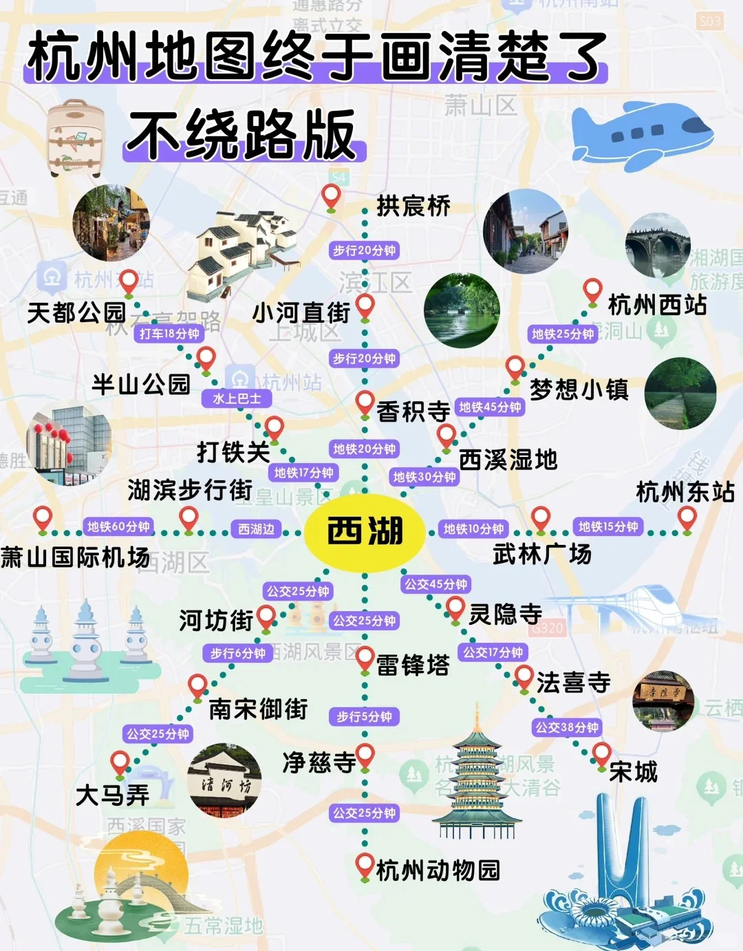 杭州必去九大景点‼️旅游前必看❗️❗️