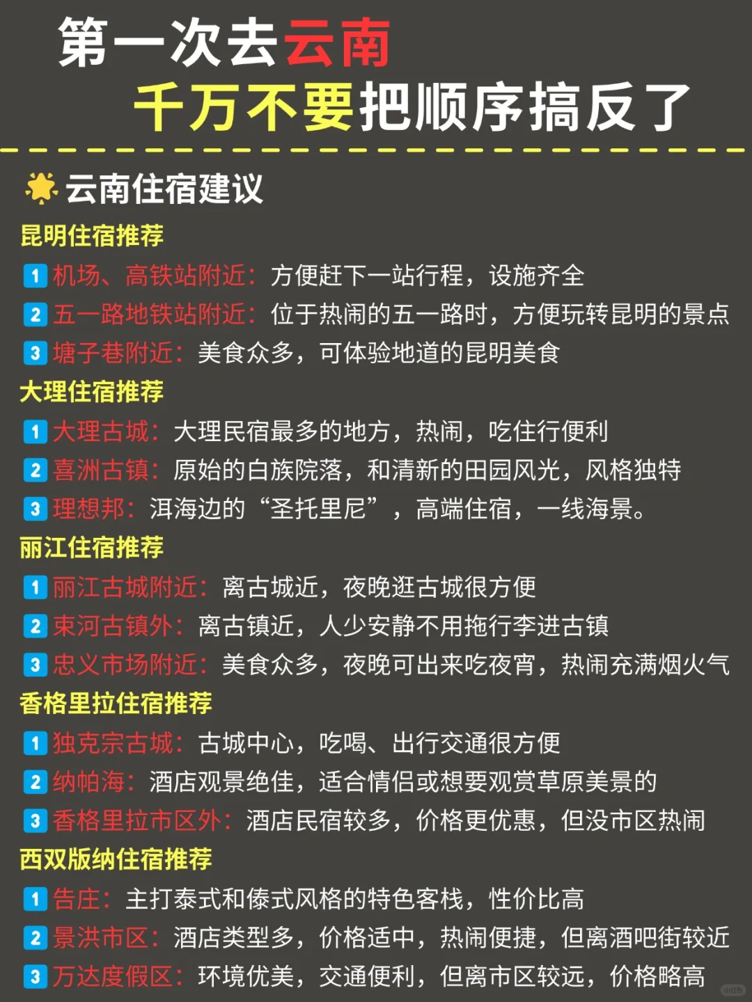 云南旅游攻略｜计划来的姐妹👭提前码住！