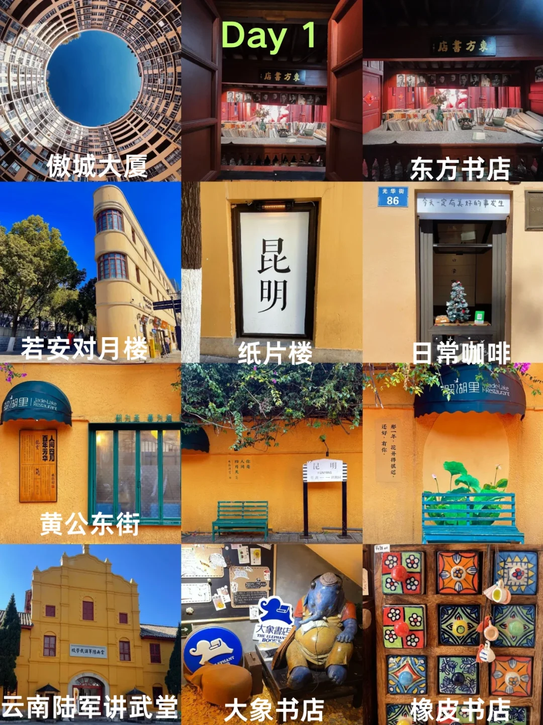 🌿昆明三天旅行攻略｜CityWalk看海鸥逛石林