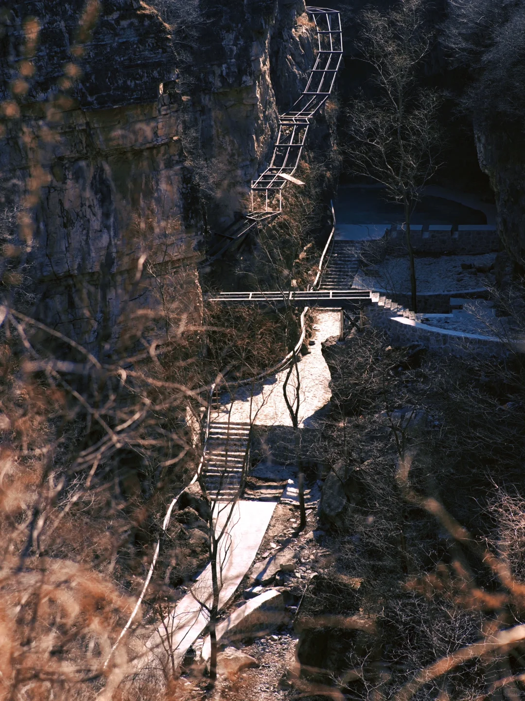 保定悬空寺⛰️没人来走的绝美路线……
