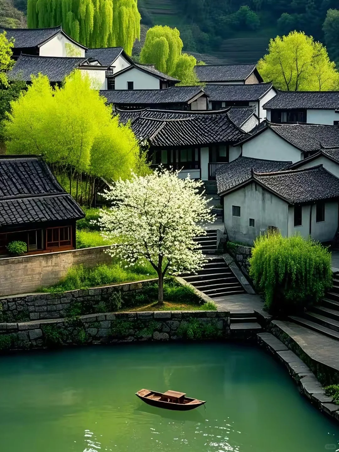 📸 皖南春日，闯入水墨画里的徽州古村