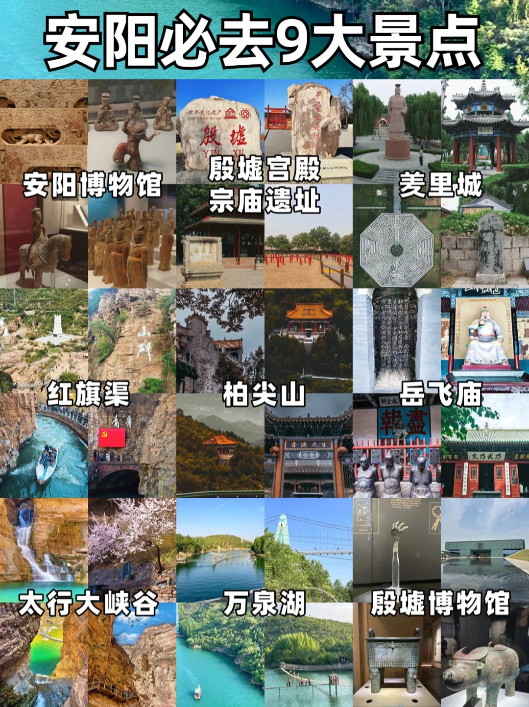 🎉安阳之旅:九大必游景点全攻略🎉👣