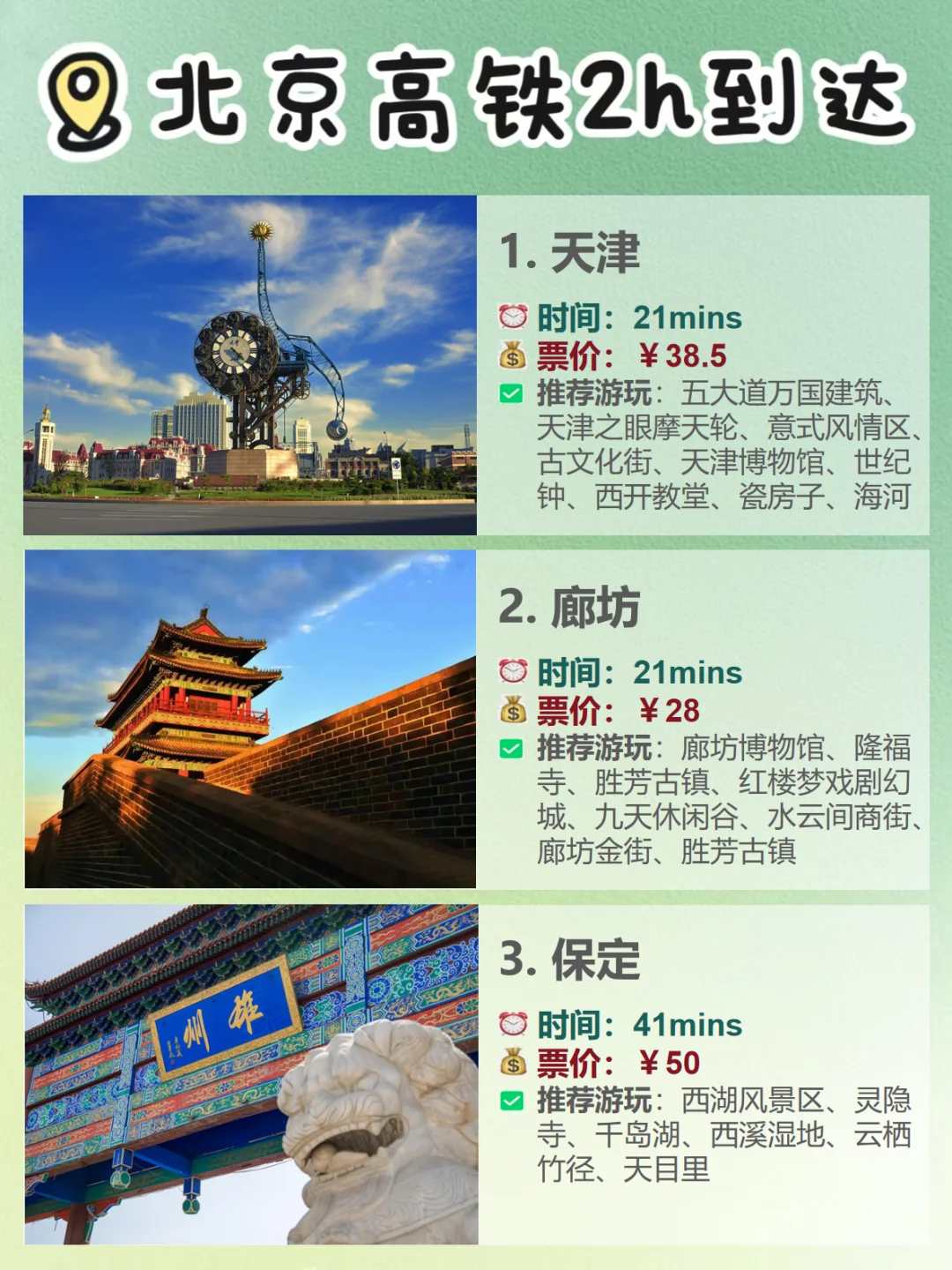 北京周边旅游！高铁2H可达的18座宝藏城市