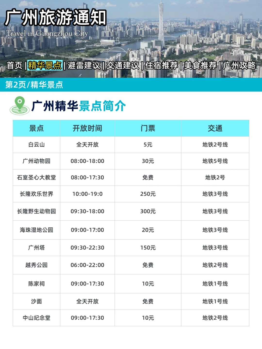 谁懂……被自己的广州旅游攻略满意的睡不着