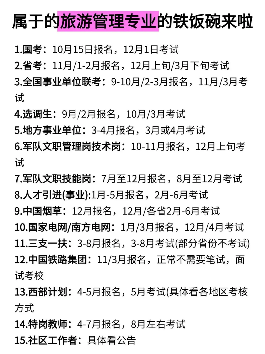 属于旅游管理专业的春天来喽！！