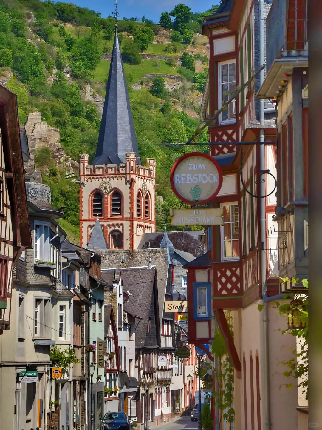 德国莱茵河畔🇩🇪从童话书里出来的小镇!