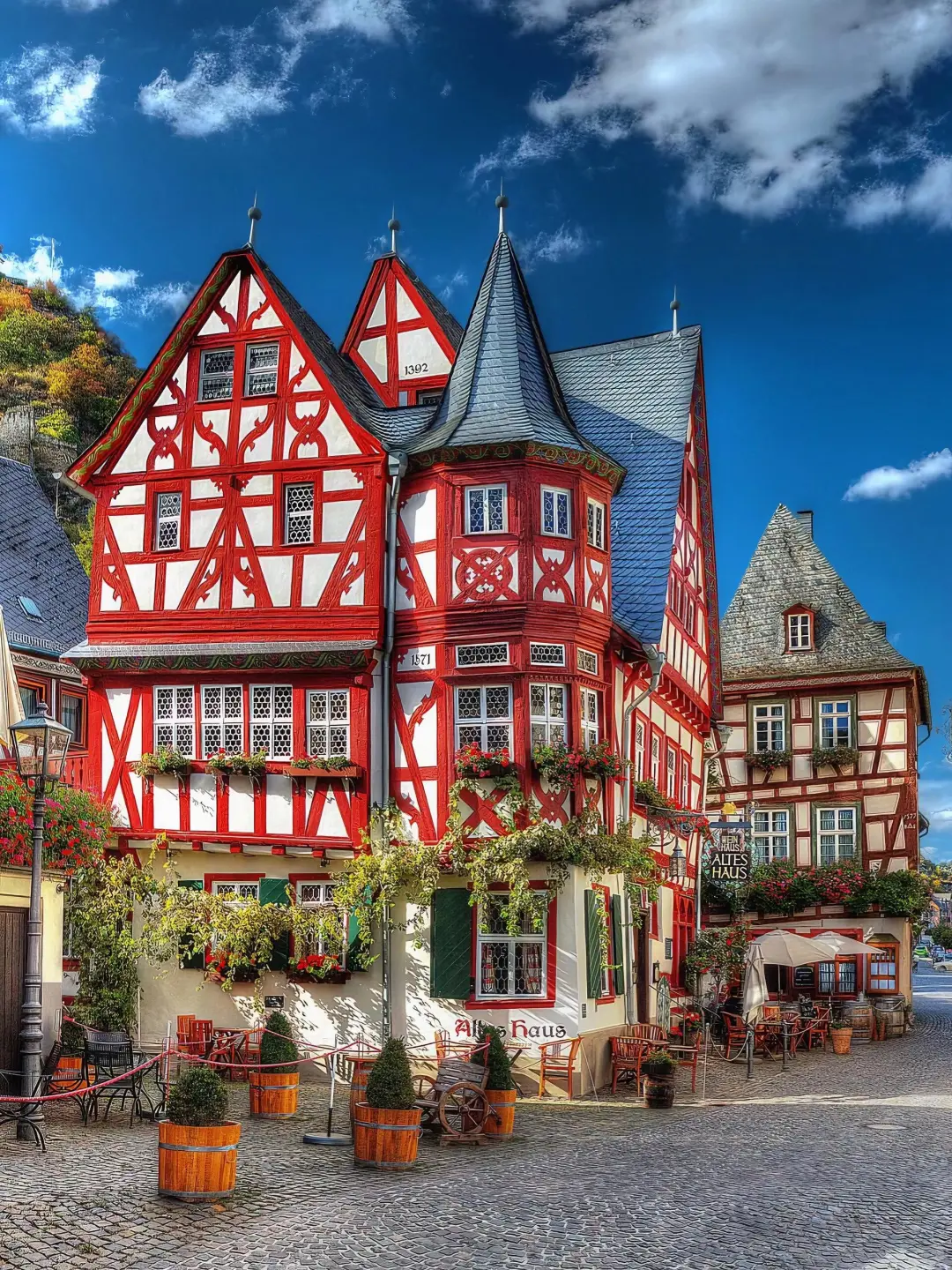 德国莱茵河畔🇩🇪从童话书里出来的小镇!