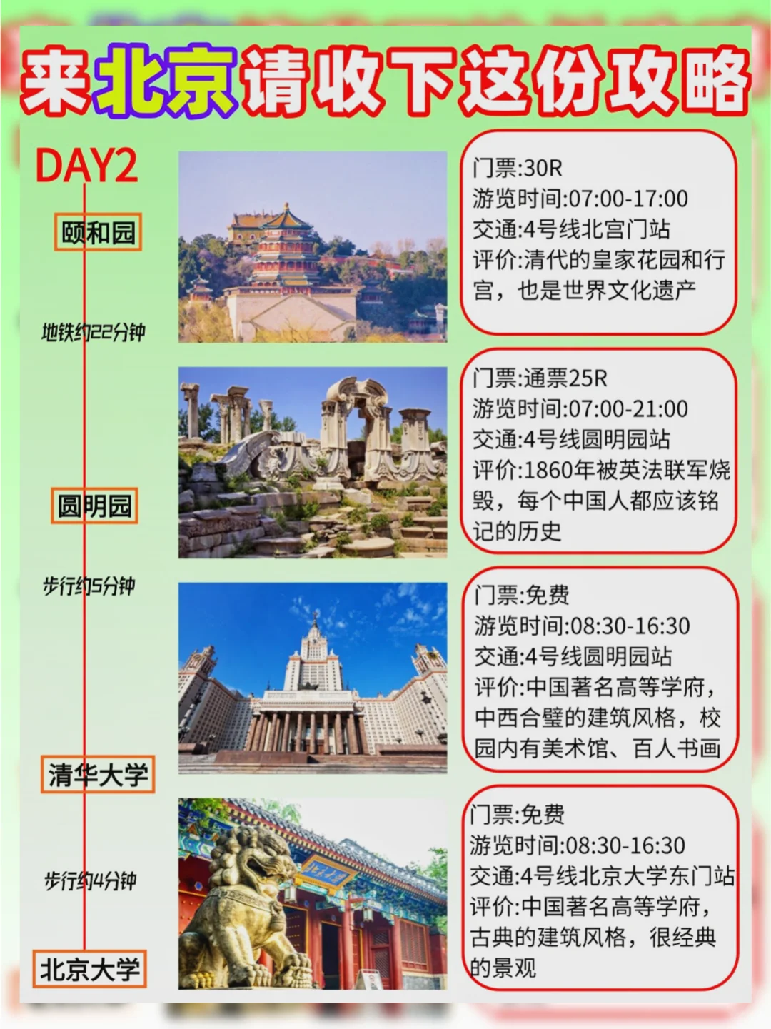 必看！4-6 月北京旅游攻略，赶紧抄作业