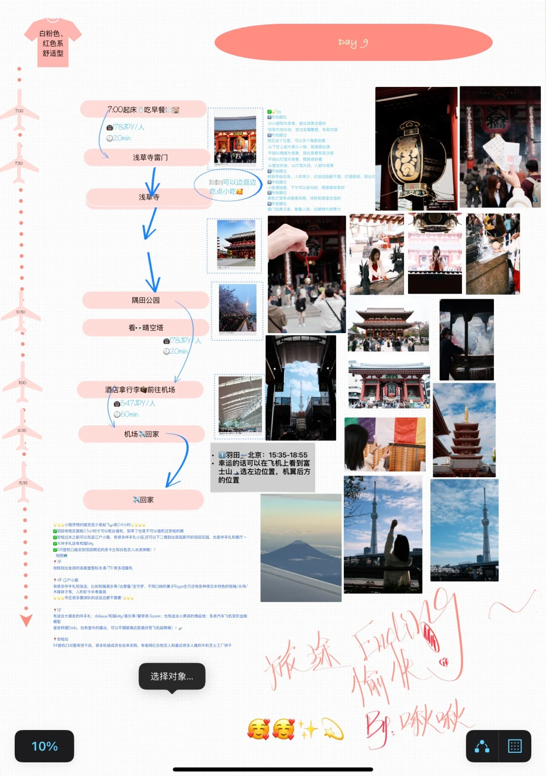 表扬一下自己的日本旅游攻略喔～