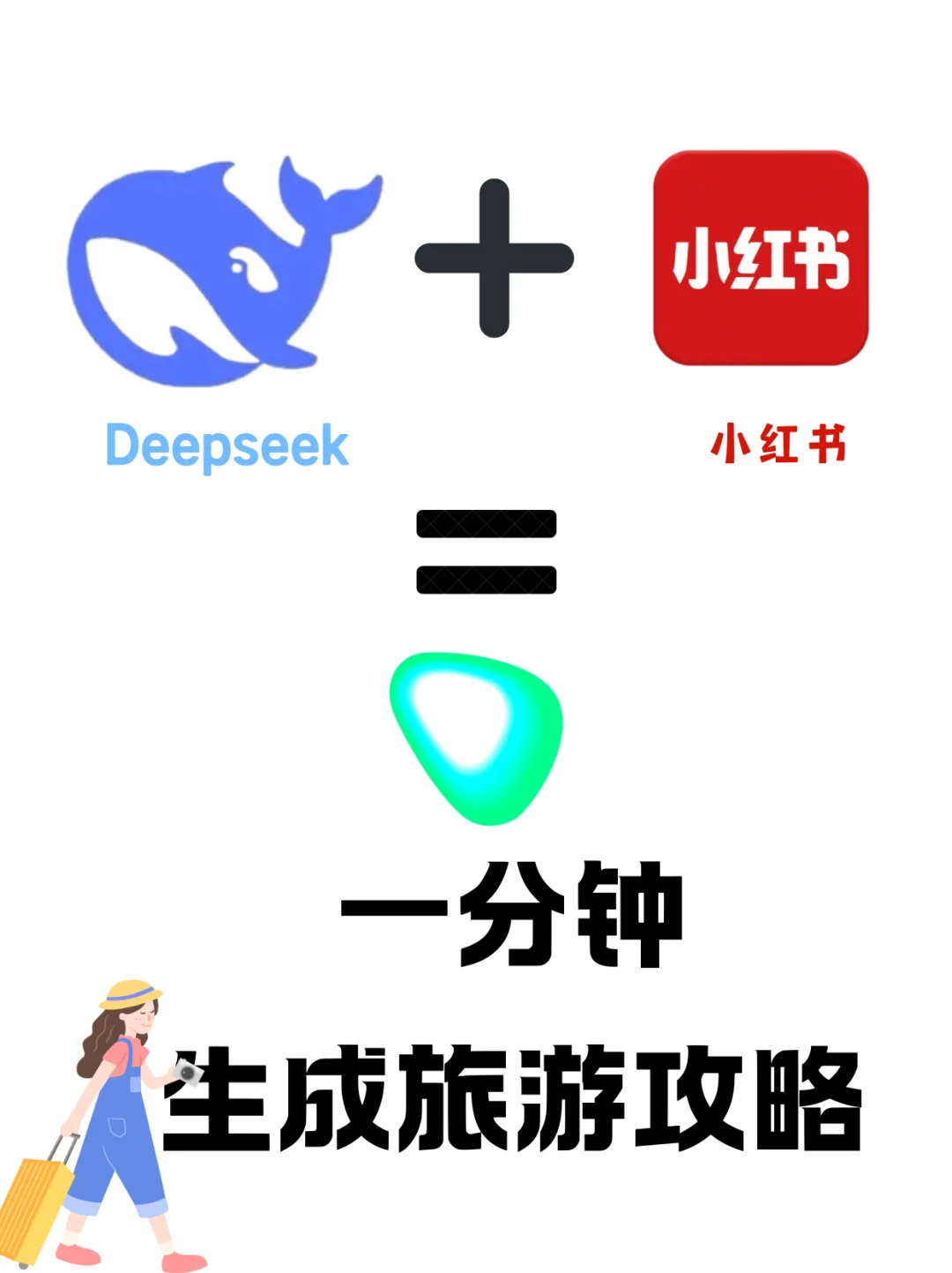 ❗Deepseek+小红书一分钟生成旅游攻略👣